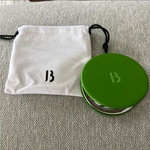 Bright Green Compact Mirror with Pouch